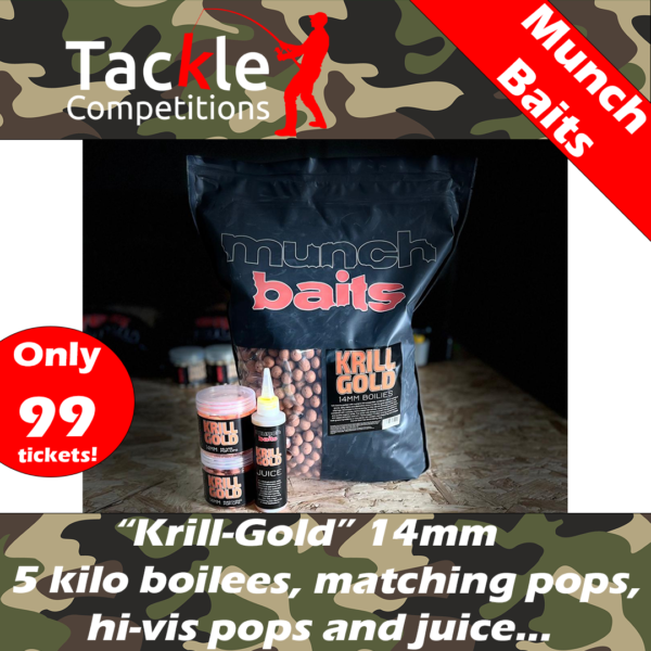 Munch Baits Krill-Gold "Big Bundle"-LOW NUMBERS!!!