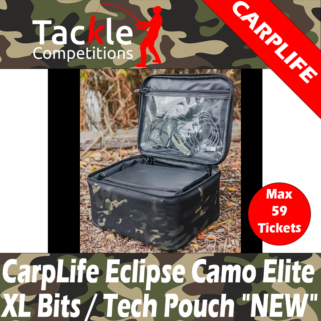 CarpLife Eclipse Camo Elite XL Bits / Tech Pouch "NEW"