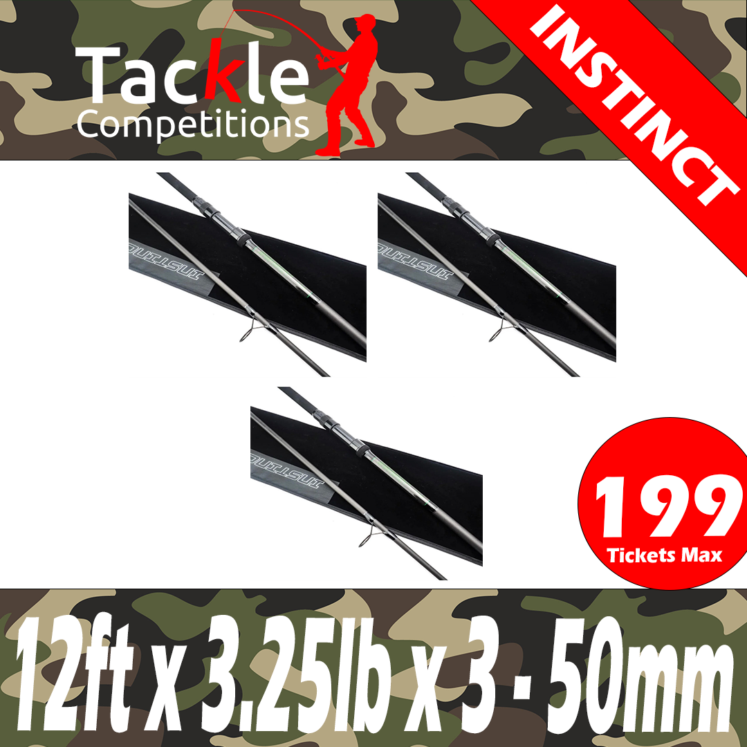 INSTINCT - 12ft x 3.25lb x 3rods - 50mm Butt's - LOW NUMBERS